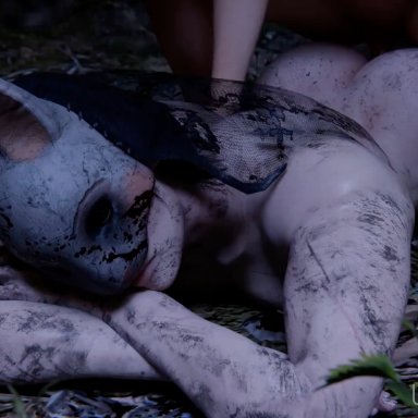 dead by daylight, the huntress (dead by daylight), ulfsark3d, anal, anal sex, dirty, muscles, prone bone, 3d, animated, blender, sound, tagme, video